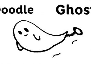300x210 Easy Drawing Ghost - Easy Ghost Drawing