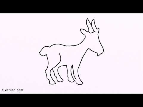 480x360 E How To Draw Goat Easy For Beginners Step - Easy Goat Drawing