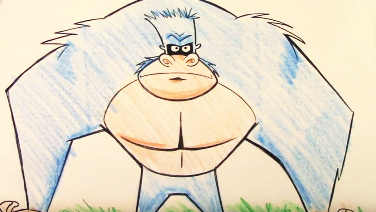 1280x720 How To Draw An Angry Gorilla - Easy Gorilla Drawing