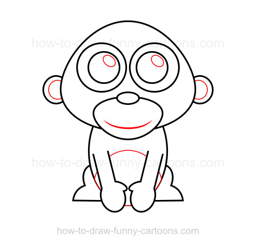 500x481 Draw A Gorilla - Easy Gorilla Drawing