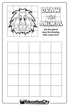 Easy Grid Drawing Worksheets at PaintingValley.com | Explore collection