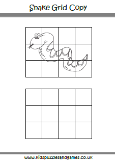 226x320 Puzzle Sheets - Easy Grid Drawing Worksheets