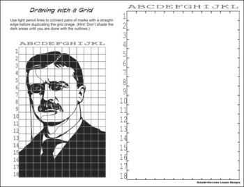 350x269 Best Images Of Mystery Grid Art Worksheet - Easy Grid Drawing Worksheets
