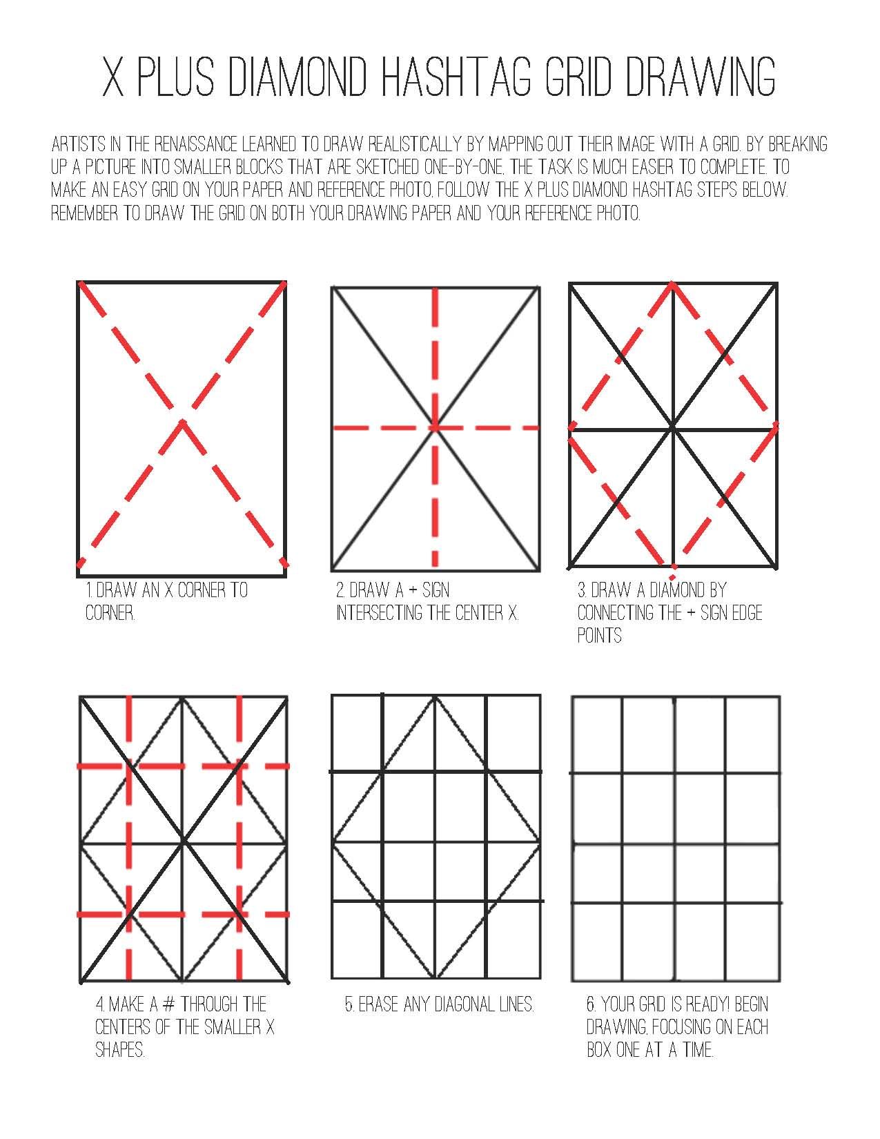 Easy Grid Drawings at Explore collection of Easy