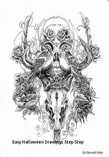 356x512 easy halloween coloring pages and easy halloween drawings step step - Easy Halloween Drawings