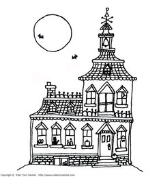 236x258 gallery how to draw haunted house - Easy Haunted House Drawing