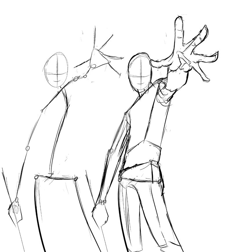 800x869 Artist Refs Nsio Explains Dynamism - Easy Human Body Drawing