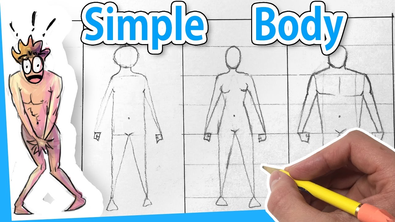 1280x720 How To Draw People - Easy Human Drawing