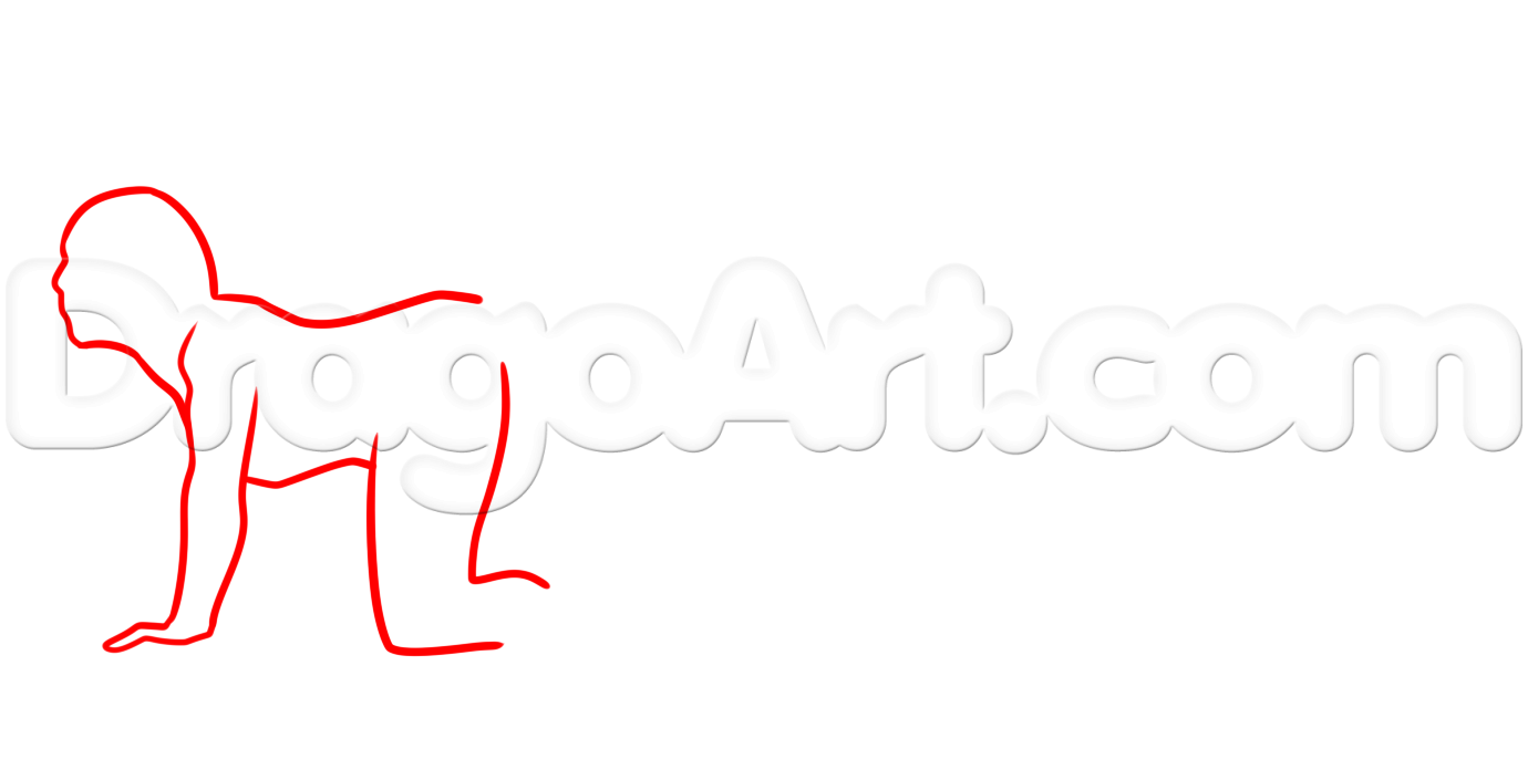 1380x696 Draw The Human Centipede, Step - Easy Human Drawing