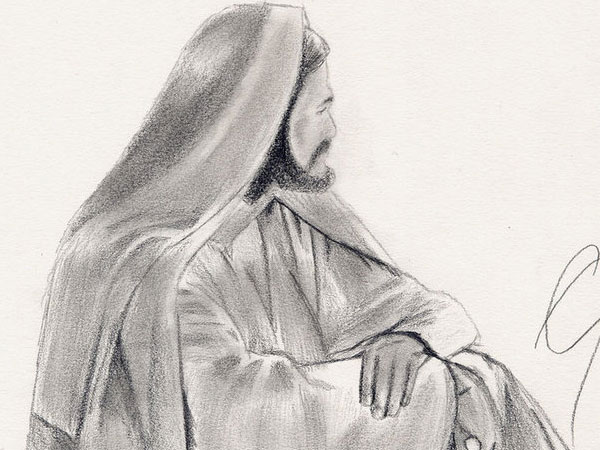 600x450 drawings of jesus magnificent examples - Easy Jesus Drawing