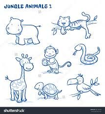 215x234 image result for easy to draw cartoon jungle animals nursery - Easy Jungle Drawing