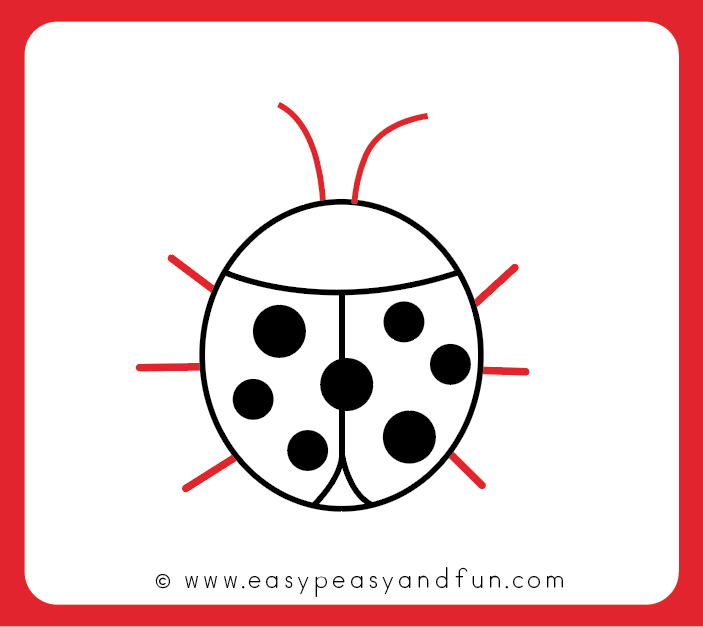 703x627 How To Draw A Ladybug - Easy Ladybug Drawing