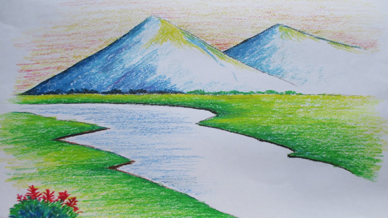 Easy Landscape Drawing For Beginners at Explore