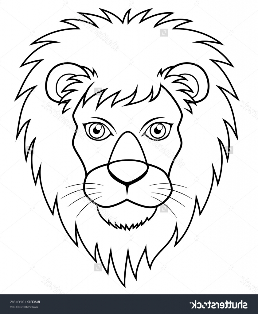 840x1024 Easy Lion Drawing How To Draw A Step - Easy Lion Drawing For Kids