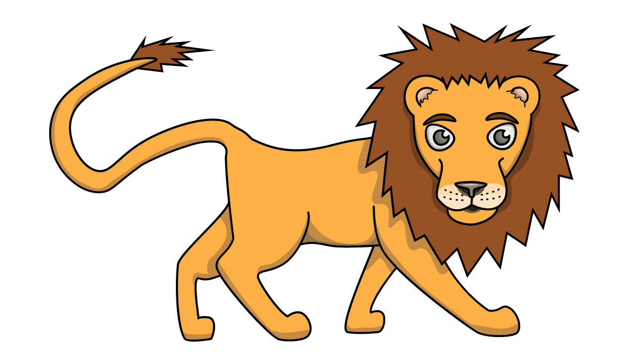 1280x720 How To Draw Lion Felix, Jungle Buddies, Animals, Easy Step - Easy Lion Drawing Steps