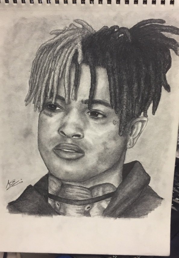 594x855 Xxxtentacion Tribute Drawing, Rest Easy Man Art Amino - Easy Man Drawing