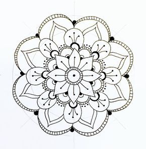 290x297 Step - Easy Mandala Drawing
