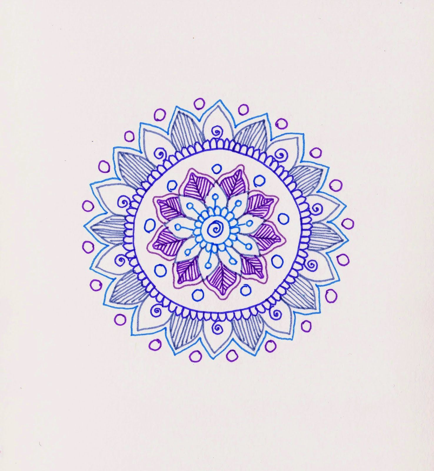 1475x1600 Step - Easy Mandala Drawing