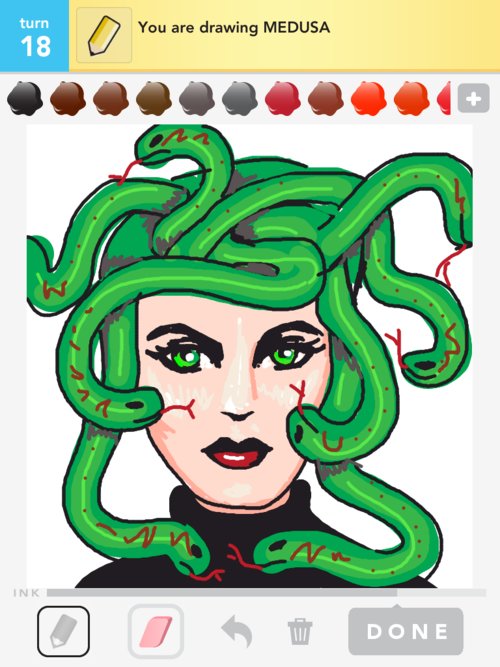 500x667 medusa drawings - Easy Medusa Drawing