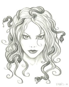 Easy Medusa Drawing at PaintingValley.com | Explore collection of Easy ...