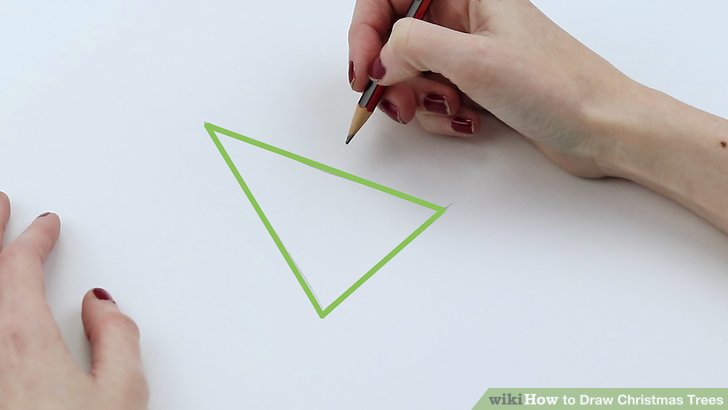 728x410 How To Draw Christmas Trees - Easy Mistletoe Drawing