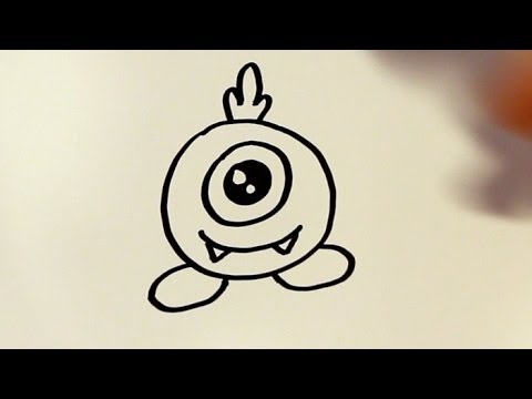 480x360 How To Draw A Cartoon Monster - Easy Monster Drawings