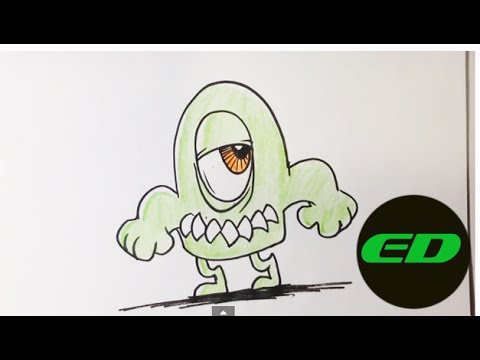 480x360 How To Draw A Lil Monster - Easy Monster Drawings