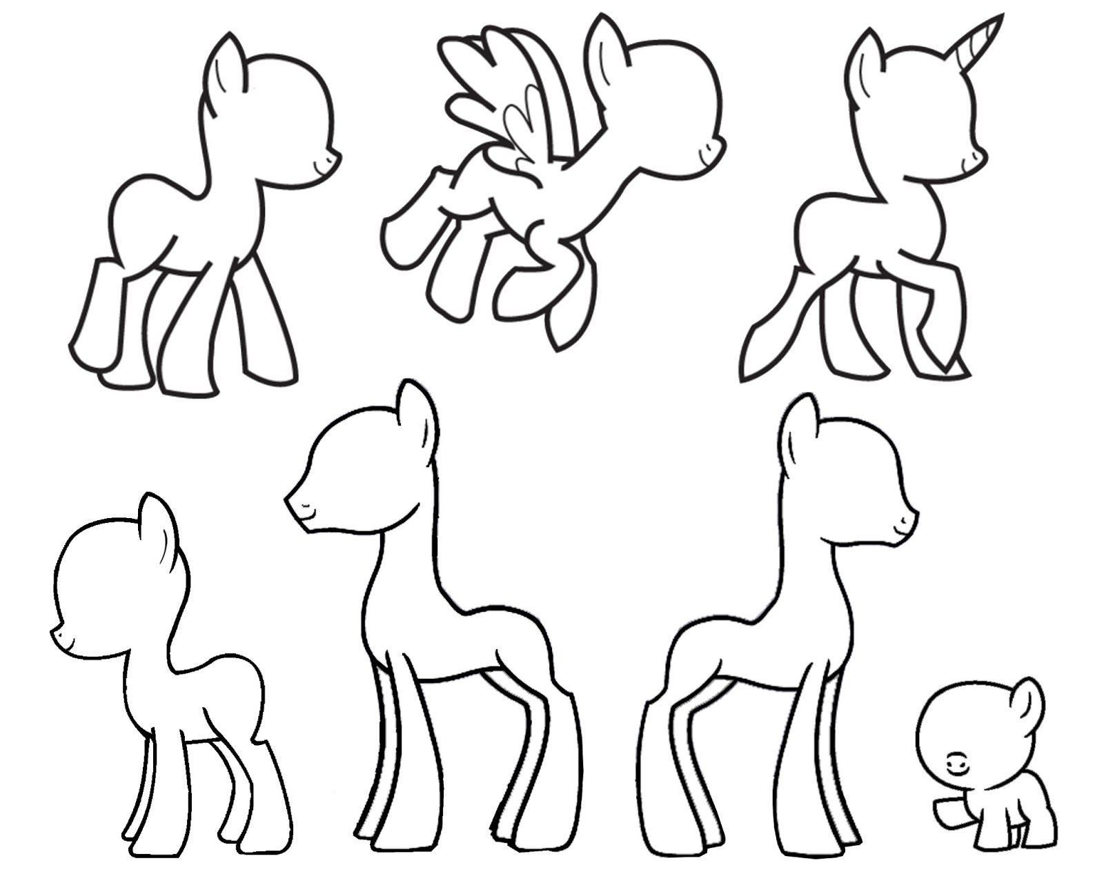 1600x1280 My Little Pony Body Drawing Doodle Craft Design And Draw - Easy My Little Pony Drawing