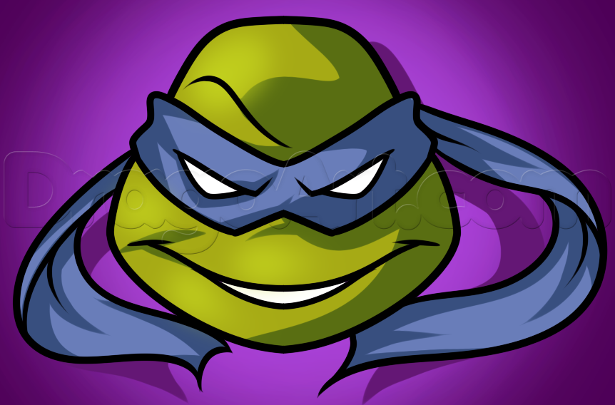 862x568 how to draw donatello easy, step - Easy Ninja Turtle Drawing