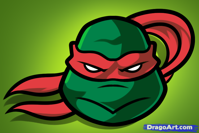 842x563 How To Draw A Ninja Turtle Easy, Step - Easy Ninja Turtle Drawing
