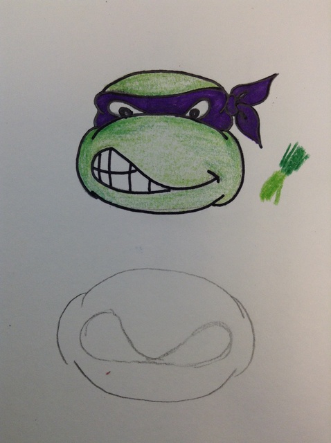 478x640 How To Draw A Teenage Mutant Ninja Turtle - Easy Ninja Turtle Drawing