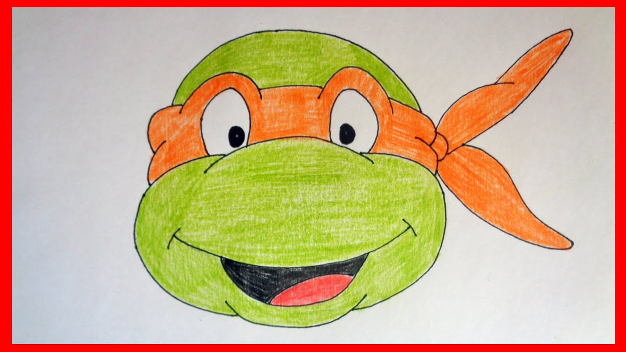 1280x720 How To Draw Ninja Turtles Michelangelo Step - Easy Ninja Turtle Drawing