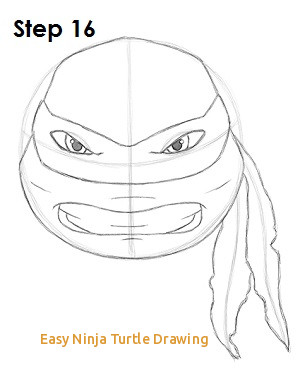 300x388 Easy Ninja Turtle Drawing How To Draw Raphael Tmnt - Easy Ninja Turtle Drawing