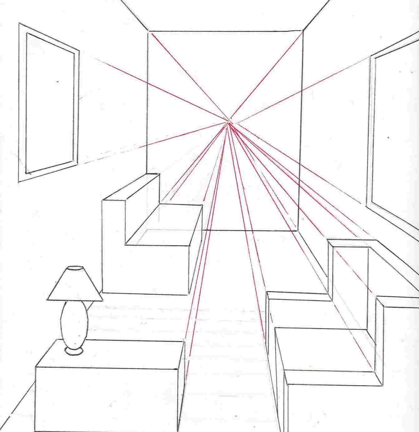 Easy One Point Perspective Drawing At Paintingvalley Com Explore
