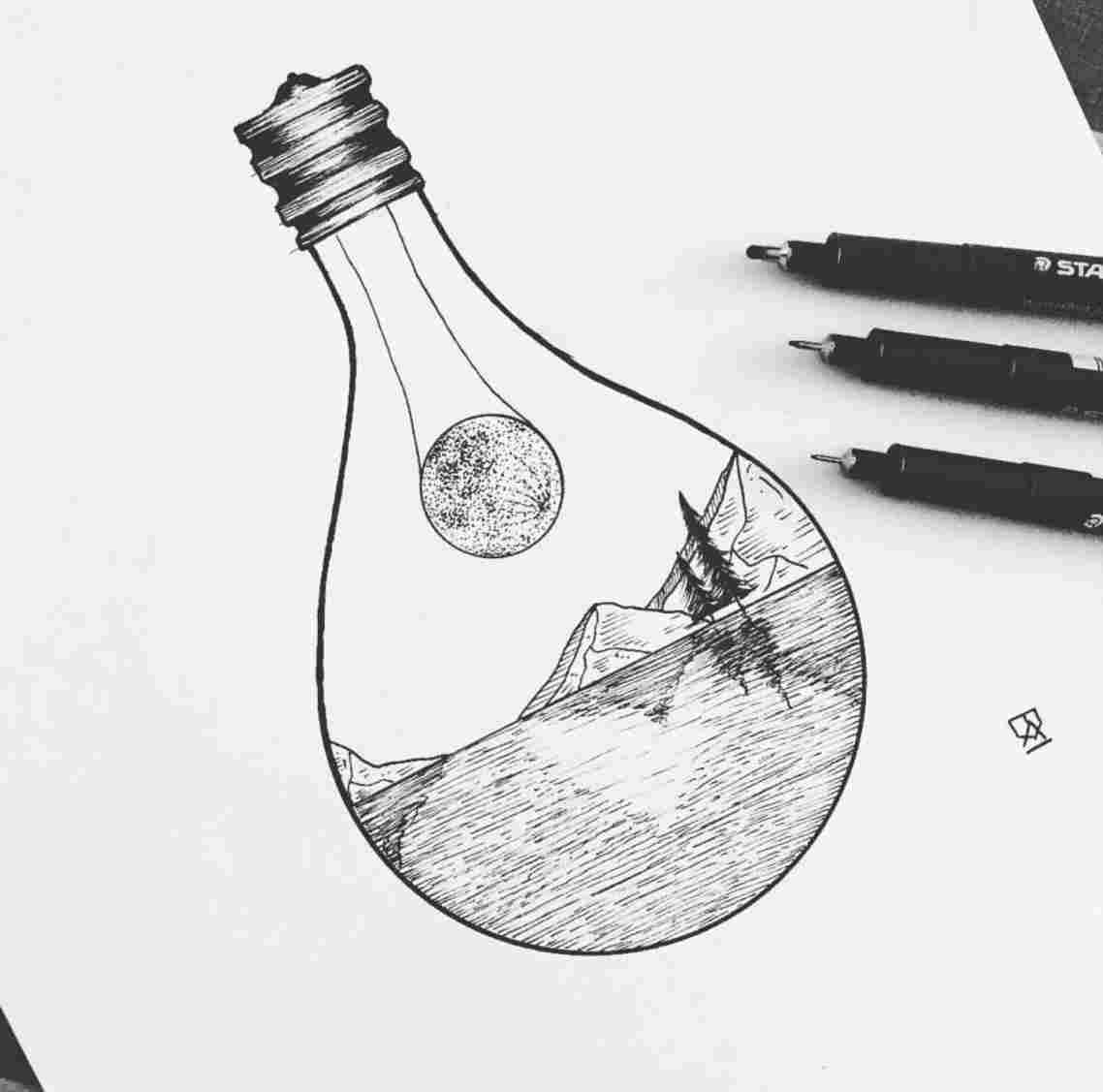 Simple Easy Pen Drawings For Beginners Desdee lin