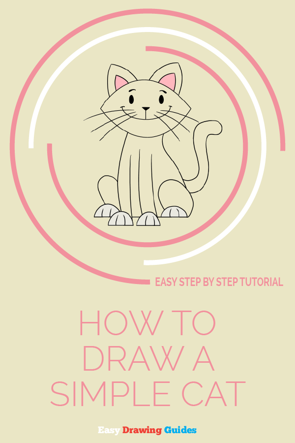 600x900 How To Draw A Simple Cat Easy Drawing Guides - Easy Pics Drawing