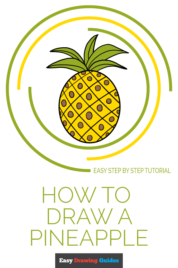 600x900 How To Draw A Pineapple - Easy Pineapple Drawing