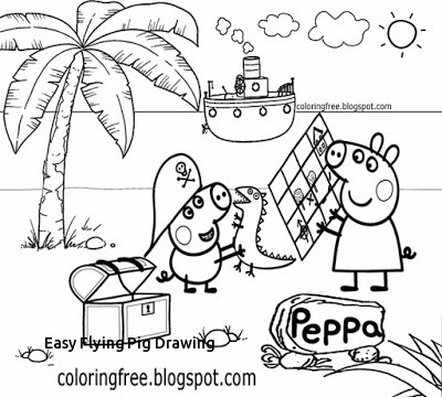 400x360 Easy Flying Pig Drawing Easy Pirate Ship Drawing - Easy Pirate Ship Drawing