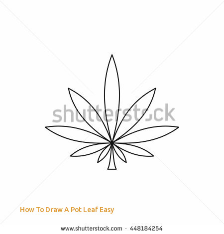 Easy Pot Leaf Drawing at PaintingValley.com | Explore collection of