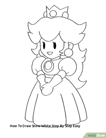 430x560 How To Draw Snow White Step - Easy Princess Drawing