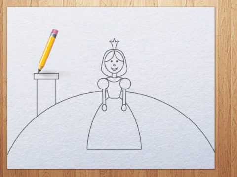 480x360 How To Draw A Princess - Easy Princess Drawing