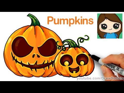480x360 How To Draw A Pumpkin Easy - Easy Pumpkin Drawing