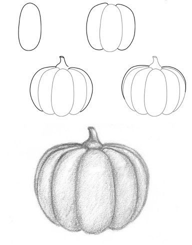 384x490 Learn To Draw For Kids Halloween Pumpkin Drawing Tutorial How - Easy Pumpkin Drawing