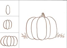 236x171 best how to draw pumpkins images art education lessons - Easy Pumpkin Drawing