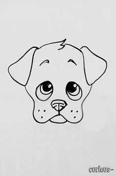 236x358 draw a dog face doodles puppy drawing easy, cute dog drawing - Easy Puppy Face Drawing