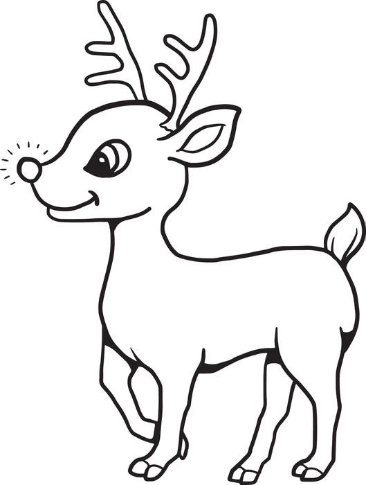 Easy Reindeer Drawing at PaintingValley.com | Explore collection of