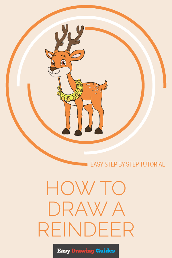 600x900 How To Draw A Reindeer In A Few Easy Steps Easy Drawing Guides - Easy Reindeer Drawing