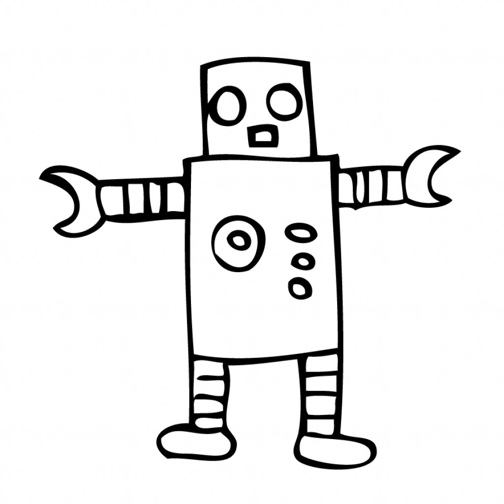 Easy Robot Drawing at Explore collection of Easy