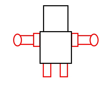 450x349 Drawing A Cartoon Robot - Easy Robot Drawing