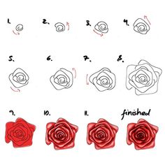 236x236 How To Draw A Classic Tattoo Style Rose In How - Easy Rose Drawing Tutorial